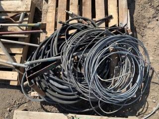 Quantity of Hydraulic Hose and 1/4" Cable.
