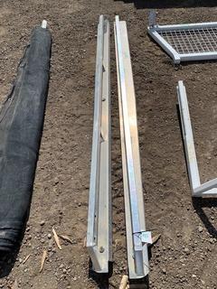 Quantity of (2) Aluminum Box Rails 100".