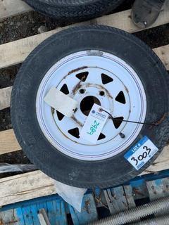 (1) Tire & Rim, 4.80-12, 5-Bolt.