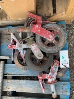 (5) Scaffold Wheels.