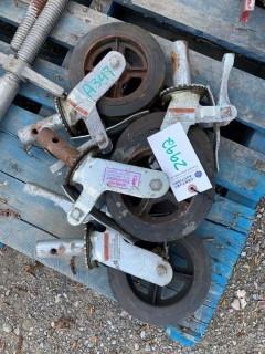 (4) Scaffold Wheels.