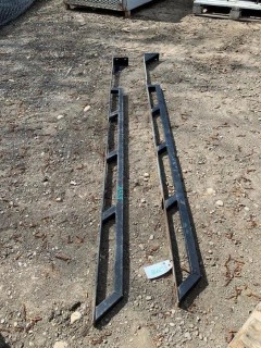 (2) Black Box Rails, 97" Long.