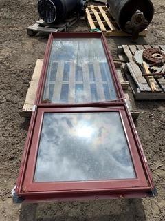 Window Frame/Glass, 32" x 94-1/8".