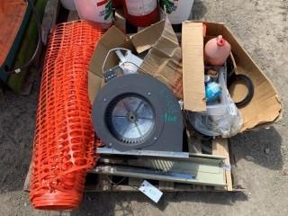 Blower, Orange Fence, Assorted Hardware.