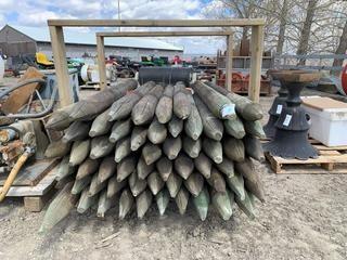 Quantity of Fence Posts 6'.