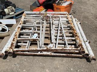 (3) Cow Stanchions c/w Head Gate.