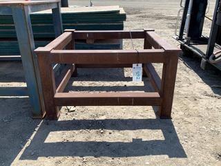 Steel Frame Legs, No Tabletop, 3' x 3' x 20"H.