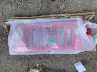 Red Jeep Grill, 4' x 17".