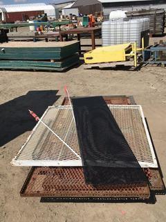 (4) Steel Mesh Panels.