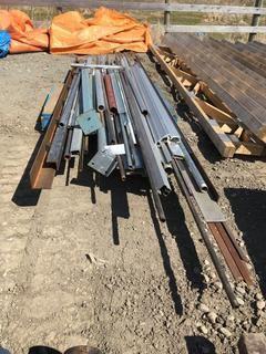Lot of Poles & Brackets, Steel/Aluminum.