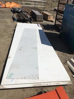 (1) White Flat Tin & (2) Plyboard Pieces.