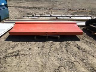 Steel Snow Blade for Skid Steer, Custom Built, 96".
