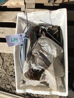 Lot of Steel Cable & Brackets.
