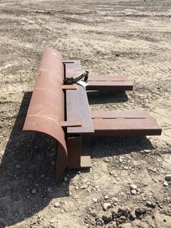 Custom Made Steel Plow to Fit Forklift.