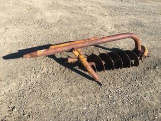 3 Point Hitch Auger Attachment With 12" Auger.