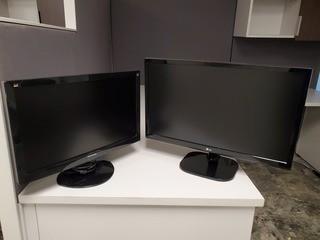 (1) LG 23MP48HQ-P 23in And (1) Viewsonic VA2037A-LED 20in Monitor *Note: No Power Cords*