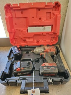 Milwaukee 1/2in Cordless Impact C/w (2) Batteries