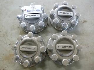 Qty Of (4) Hub Covers To Fit Ford