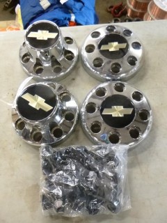 Qty Of (4) Hub Covers To Fit Chevy