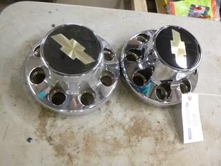 (2) Hub Covers To Fit Chevy