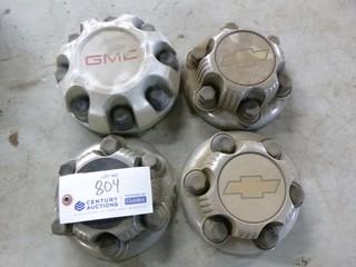 Qty Of (4) Hub Covers To Fit Chevy