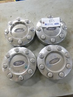 Qty Of (4) Hub Covers To Fit Ford