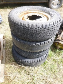 Qty Of (4) Volkswagen 15in Rims C/w DR60-15 Tires