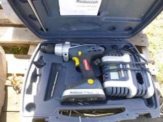 Mastercraft 18V Li-Ion Cordless Hammer Drill C/w Charger