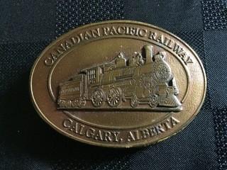 Canadian Pacific Railway Calgary, Alberta Belt Buckle.