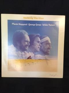 Merle Haggard & George Jones & Willie Nelson, Walking the Line Vinyl. 