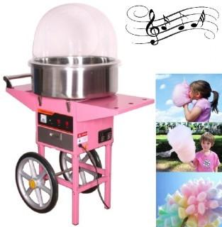 Candy Floss Cotton Candy Machine w/ Music & Cover