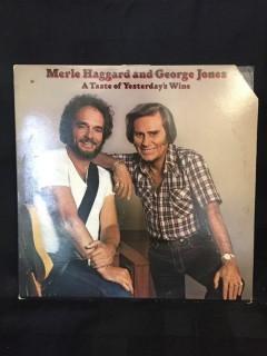 Merle Haggard & George Jones, A Taste of Yesterday's Wine Vinyl. 