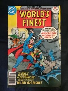 DC Word's Finest Comics Batman and Superman Comic, No. 243.