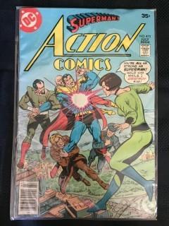 DC Superman's Action Comics Comic, No. 473. 