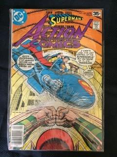 DC Superman's Action Comics Comic, No. 482. 