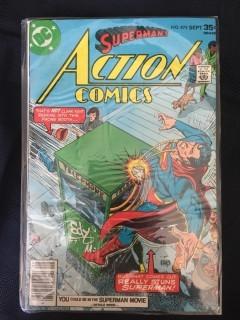 DC Superman's Action Comics Comic, No. 475. 