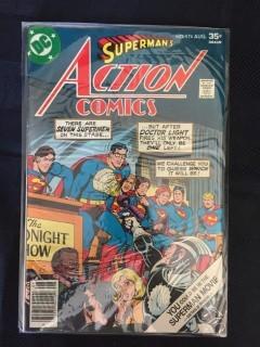 DC Superman's Action Comics Comic, No. 474.