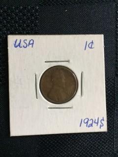 1924s Wheat 1 Cent