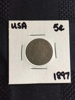 1897 US Liberty Nickel