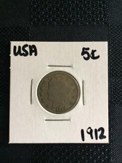 1912 US Liberty Nickel
