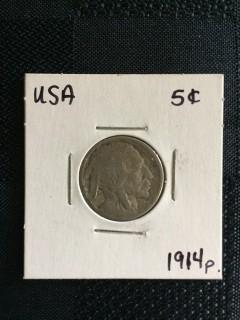 1914p US Buffalo Nickel
