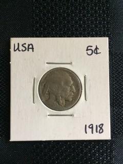 1918p US Buffalo Nickel