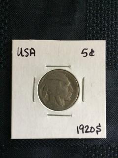 1920s US Buffalo Nickel