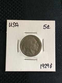 1929s US Buffalo Nickel