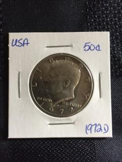 1972d US 1/2 Dollar