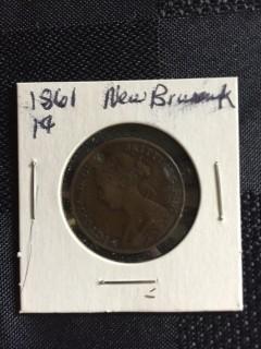 1861 New Brunswick 1 Cent