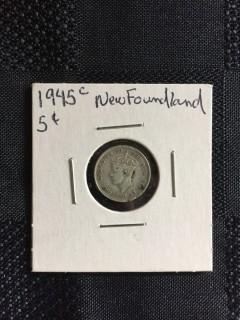 1945 Newfoundland 5 Cent