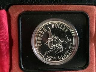 1975 Calgary Silver Dollar (Cased)