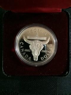 1982 Regina Silver Dollar (Cased)