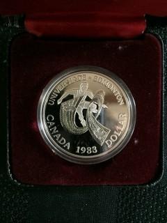 1983 Universade Silver Dollar (Cased)